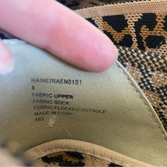 Steve Madden Knit Leopard Animal Print Raine Loafers Ballet Flats Size 8 - Picture 7 of 8